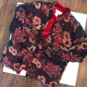 Jacket Blazer Coldwater Creek Lace Floral large